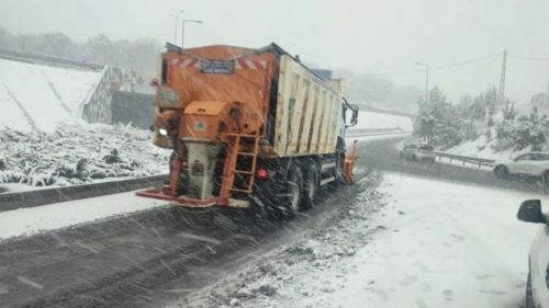 Gaziantep Büyükşehir kar yağışına karşı tam kadro sahada